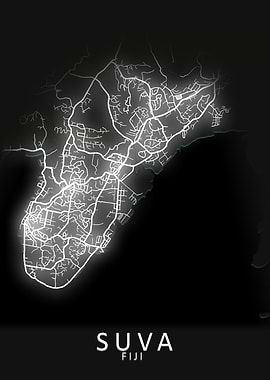 Suva Fiji City Map