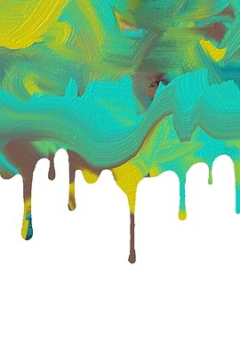 Abstract Dripping Paint