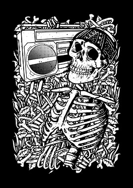 Boombox Skull