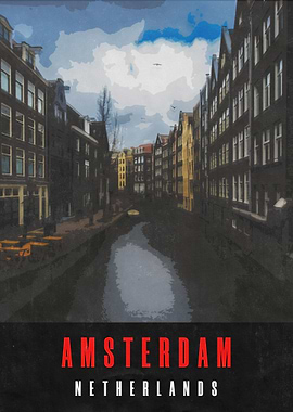 Amsterdam Vintage Poster