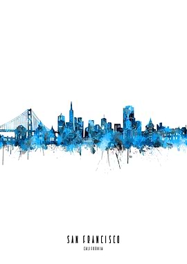 san francisco watercolor