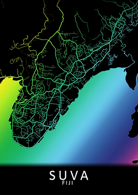 Suva Fiji City Map