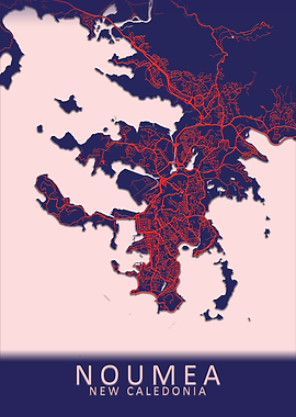 Noumea New Caledonia Map