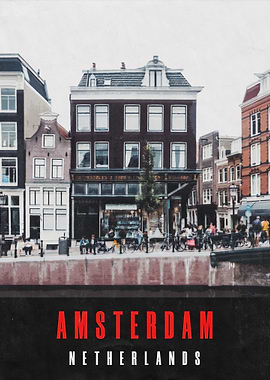 Amsterdam Vintage Poster