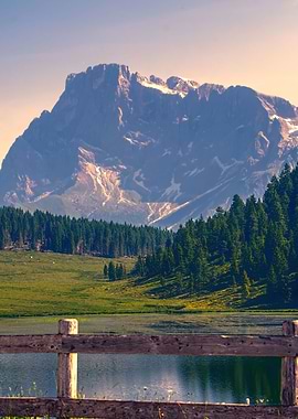 glacier on rocky mountain