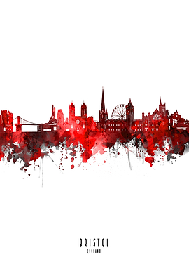 bristol watercolor red