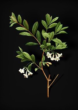 White Honeysuckle Plant