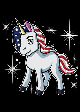 Patriotic Unicorn