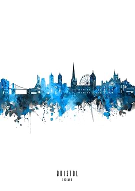 bristol watercolor blue