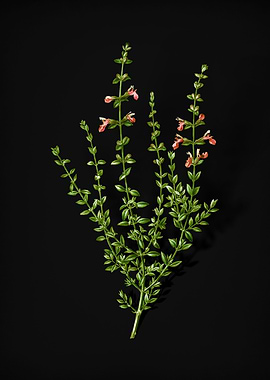 Vintage Cat Thyme Plant