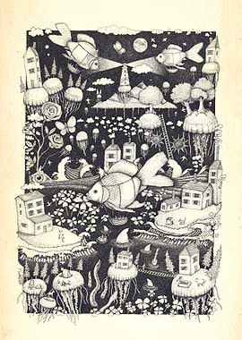 goldfish jellyfish world