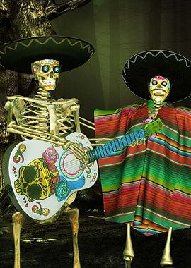 Funny sugar skeleton