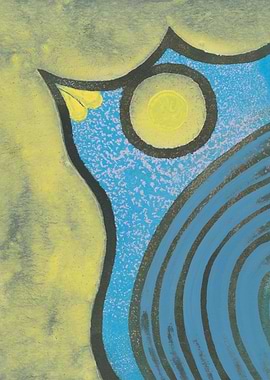 Blue bird in the yellow