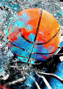 Basketball art print 2