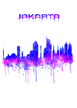 Jakarta City Watercolor