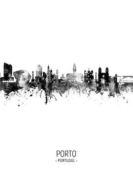 Porto Portugal Skyline