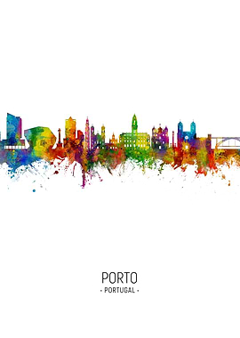Porto Portugal Skyline