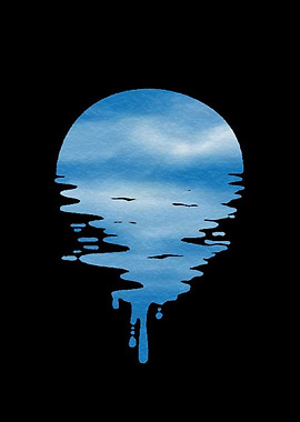 Dripping Blue Panorama