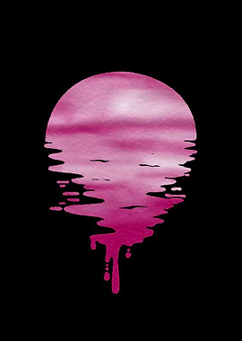 Dripping Pink Panorama