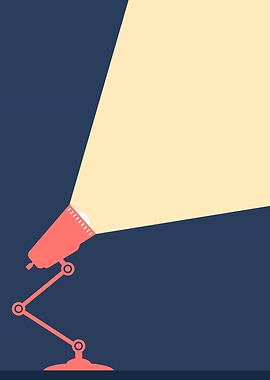 Vintage red desk lamp