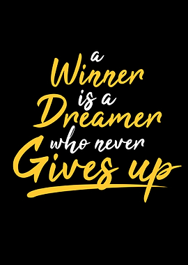Winner Never Gives Up