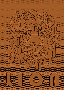 Lion Halftone