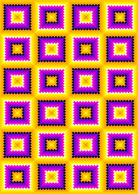 Yellow and purple squares