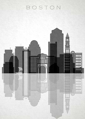 Boston MA Skyline