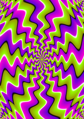 Colorful spin illusion