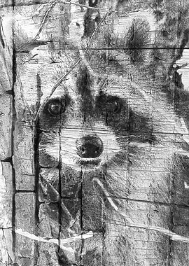 Raccoon art 3