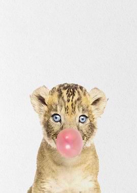 funny baby tiger gum