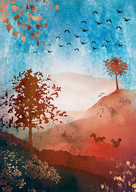 Autumn Country Scene