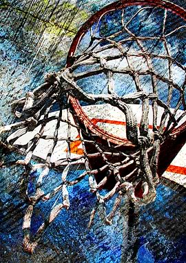 Basketball art print 164