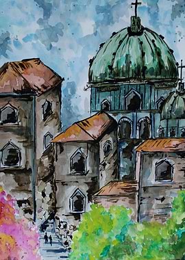 Mediterranean City Steps