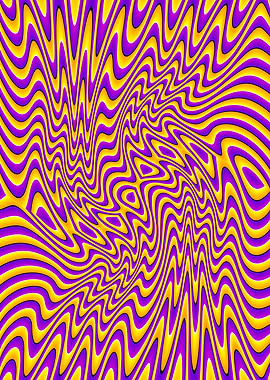 Wavy yellow illusion