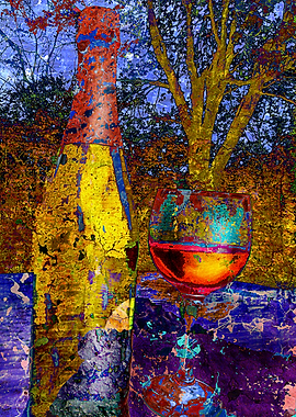 Wine art print b 1