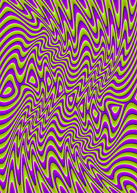 Wavy green illusion