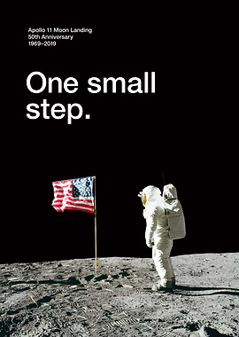 Moon 50 Small Step Salute