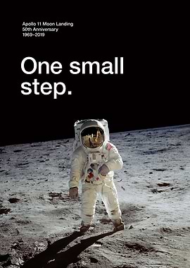 Moon 50th Small Step Buzz