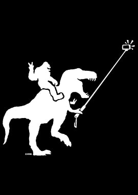 Trex and bigfoot selfie