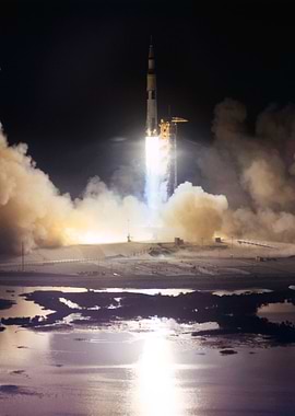 Saturn V Rocket Launch 3