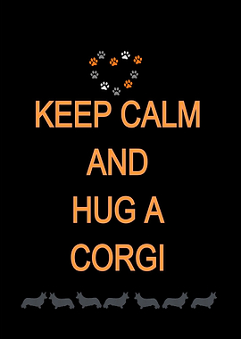 Hug A Corgi Black