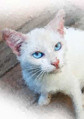 Annoyed Cat painting