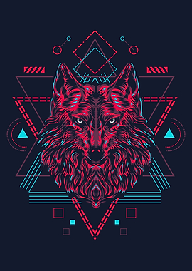 Wolf Sacred Geometric