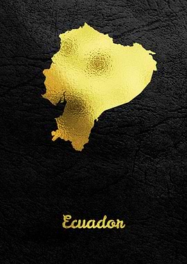 Golden Map Ecuador