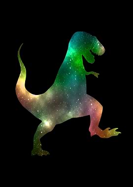 Colorful tyrannosaurus