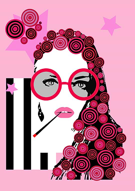 Floral background pink col
