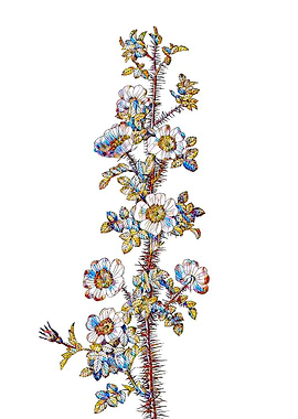 Stained Glass Rose Flower