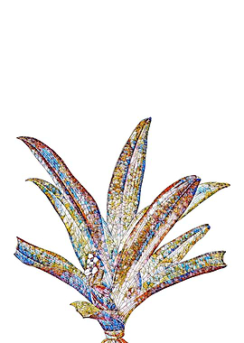 Stained Glass Lily Flower