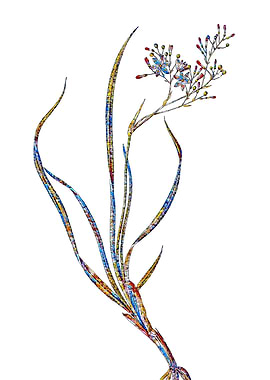 Rainbow Mosaic Flower